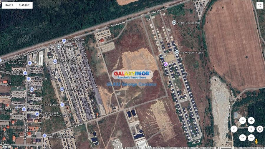 Inchiriere teren  750mp Otopeni strada Garii Balotesti - 2