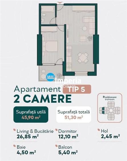 Proiect Nou Deosebit, ap2 cam Bld. Rosetti - 5