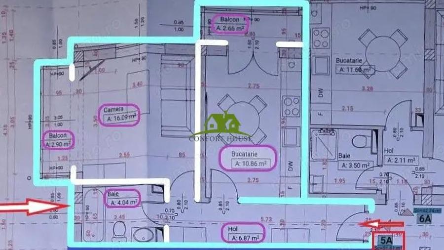 Garsoniera noua-Ostroveni | Bloc A | Iulie-2026 |Centrala |2Balcoane - 8