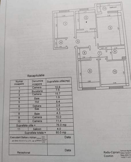 Apartament cu 4 camere decomandat în Mircea cel Bătrân