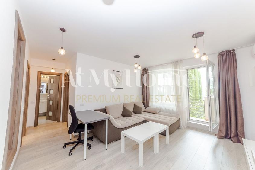 Apartament cochet cu 2 camere, complet mobilat, terasa, bucatarie inchisa, boxa - 1