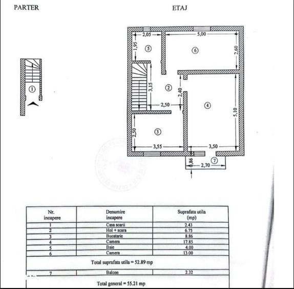 Ap 2 cam decomandat, 55 mp, zona Galata Pepinierei - 7