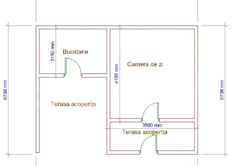 Casuta de vacan?a, 21 mp, zona submontana Moroienim DB - 9
