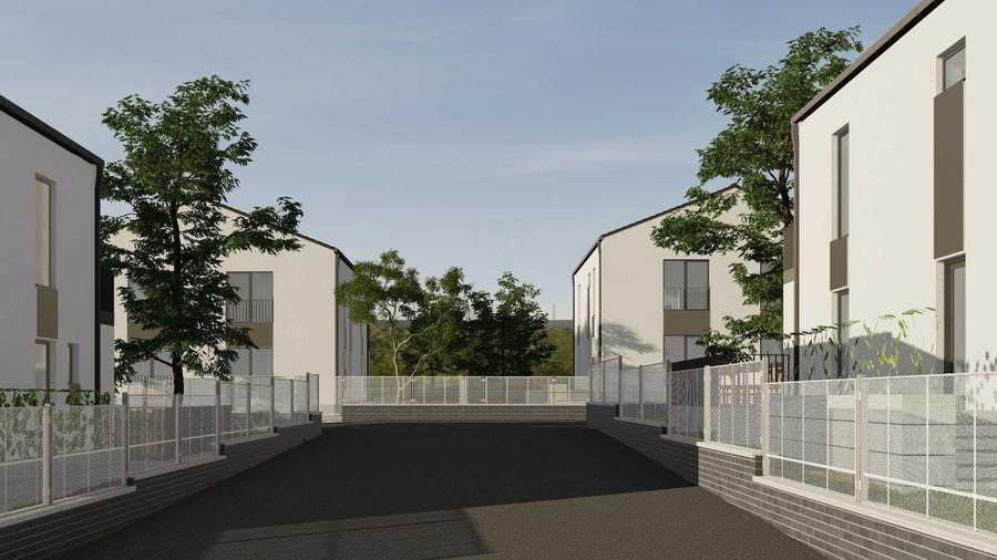 Lot de teren 600 mp de vanzare cu utilitati si autorizatie de constructie duplex in Cristesti - 2