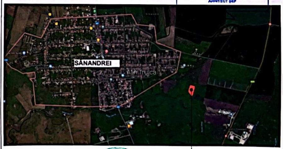 Sanandrei - P.U.Z. finalizat blocuri - 6 parcele - Comision 0