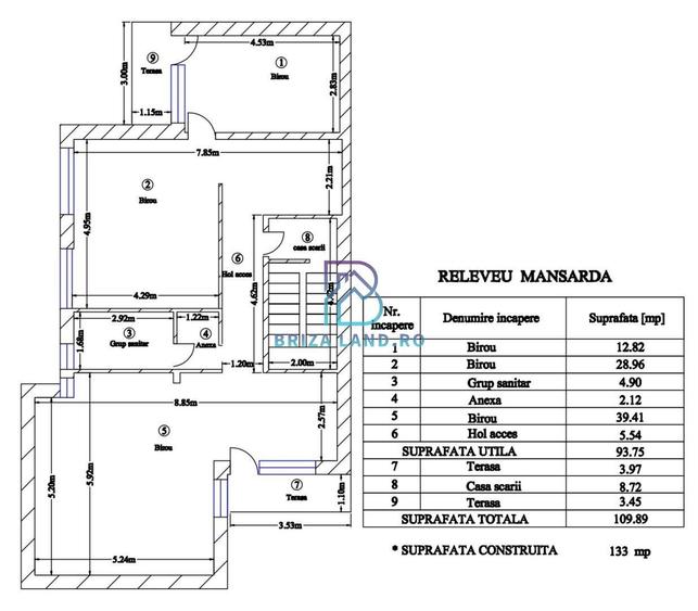 1 Mai, Popisteanu, casa S+P+E+M sup. 521mp 10 camere 3 bai teren 238mp - 26