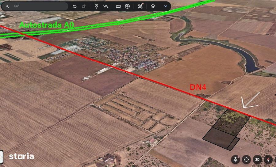 Teren Pope?ti-Leordeni 75.800 m2, deschidere 170m DN4, langa nod A0 - 3