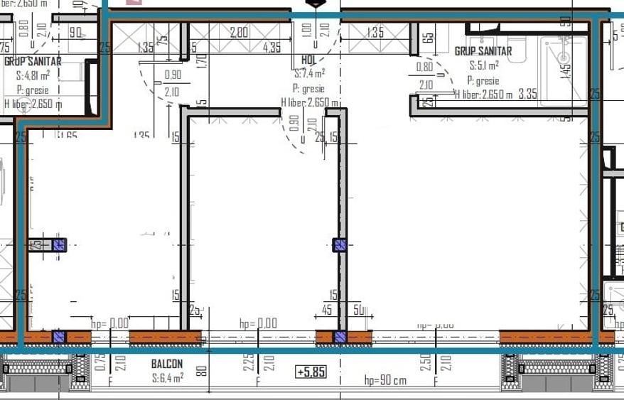 Apartament 3 camere, 59mp, bloc nou, zona Regal, Baciu - 5