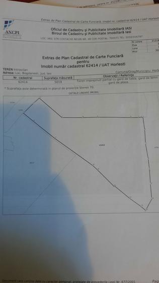 Teren intravilan Bogdanesti - Vorovesti - Iasi - 6