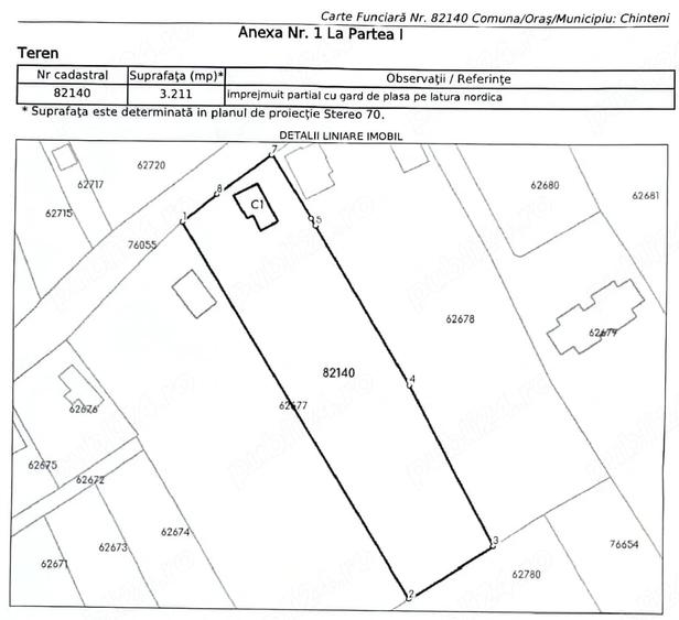Teren de 3211 mp, în Vechea