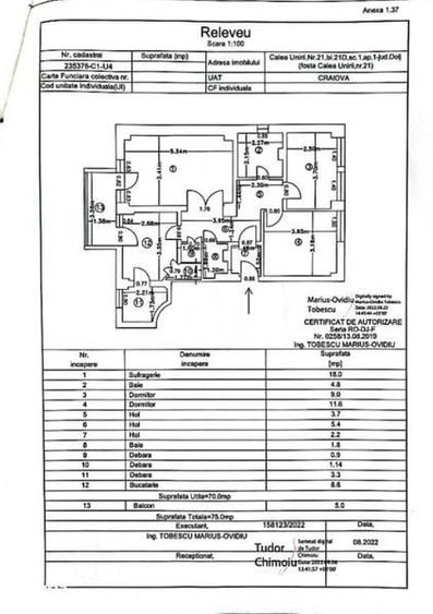 Apartament 3 camere Decomandate zona Centru - 1