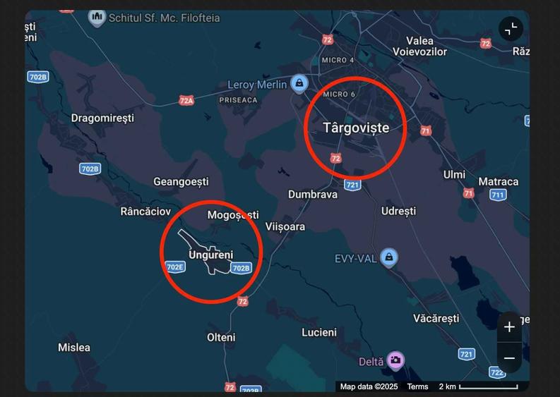 De vanzare Teren intravilan Ungureni, jud. Dambovita peste 6000 m2 - 1