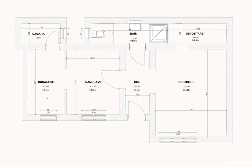 Apartament pe strada pietonala - Str. Republicii - IMOBIHOR - 3