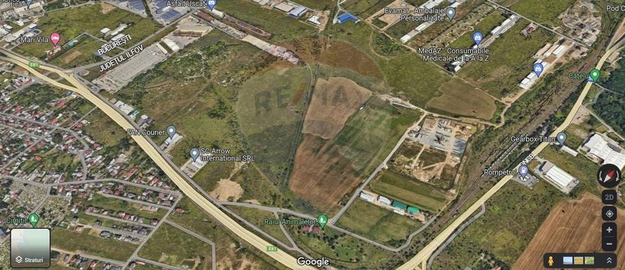 Teren 2Ha  Drumul Intre Tarlale - A2, pretabil hale + birou (Glina) - 7