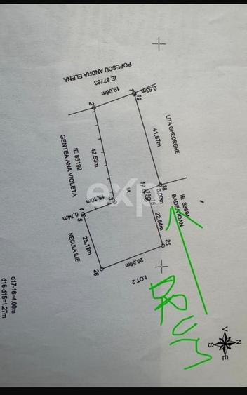 Teren 1650 mp intravilan Trivale - Olteni – cadru natural langa Padure - 3