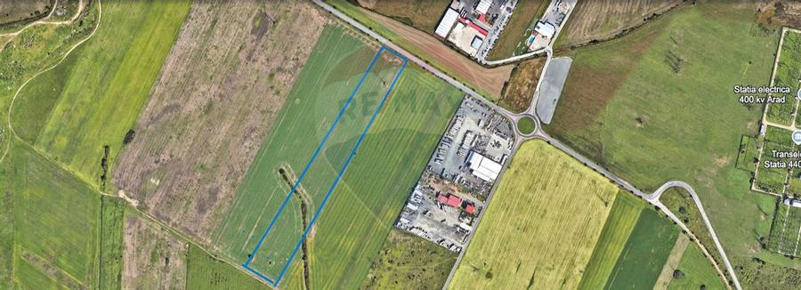 Teren comercial 5 ha, PUZ aprobat, acces direct Centura Nord Arad - 9