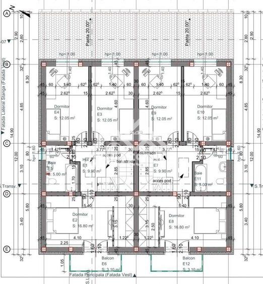 Casa 4 camere, 2 bai, curte si terasa Sibiu Calea Cisnadiei - 5