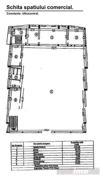 Ultracentral Constanta: Spatiu etaj 800 mp utili - 1