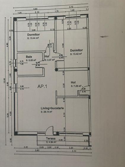 Apartament cu 3 camere in Cartierul Arhitectilor - 10