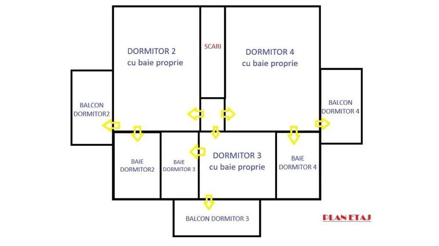 Ruscova-Casa cu 4dormitoare cu baie proprie, complet mobilata 2024 - 4
