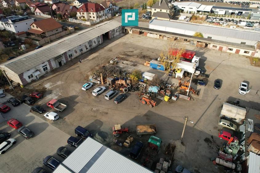 Teren intravilan 6.555 mp cu hală industrială - 1