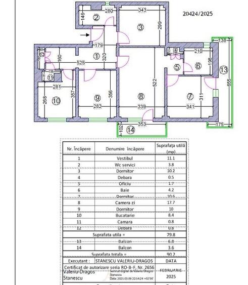 Vand Apartament 4 camere Sos Pantelimon, 90 mp, 1982 constructie - 13
