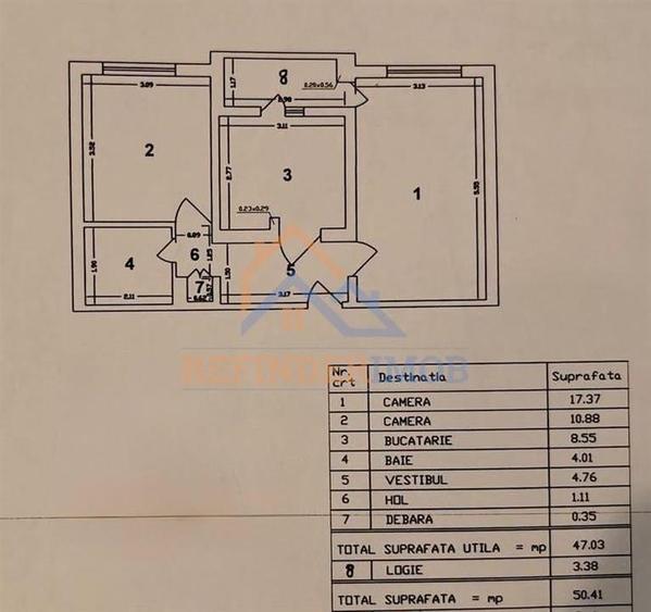 Vanzare apartament 2 camere zona Crangasi  - - 3