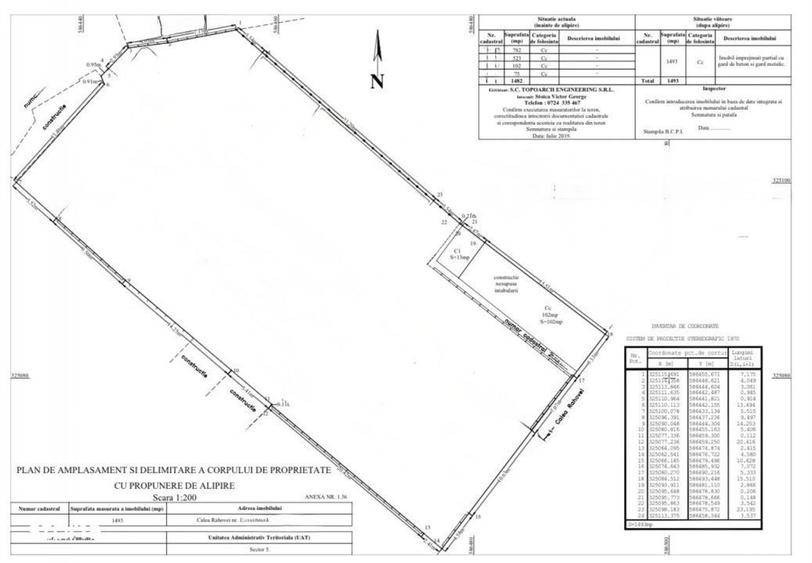 Teren 1387 mp cu front 27 ml, liber de constructii, zona Uranus - Piat - 1