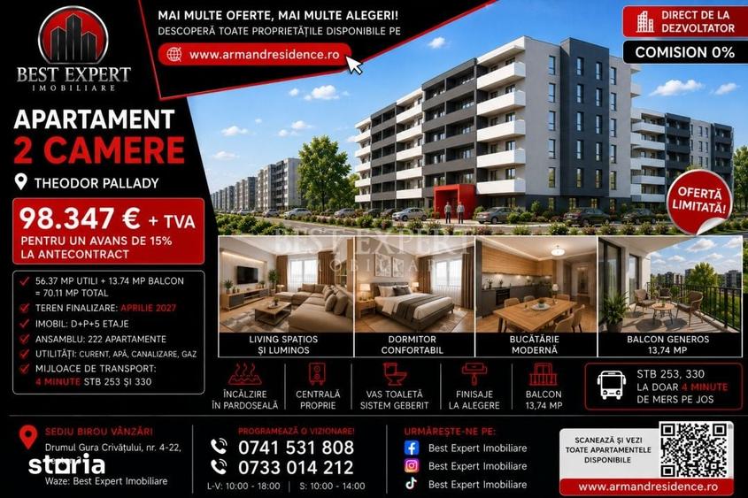 Apartament cu 2 camere în Theodor Pallady — fotografia 1