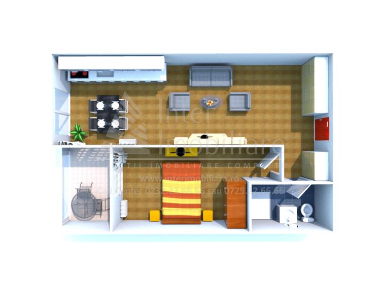 Apartament 2 camere OPEN SPACE, Mamaia Nord , 65 metri, etaj 4 Cod:161783 - 1