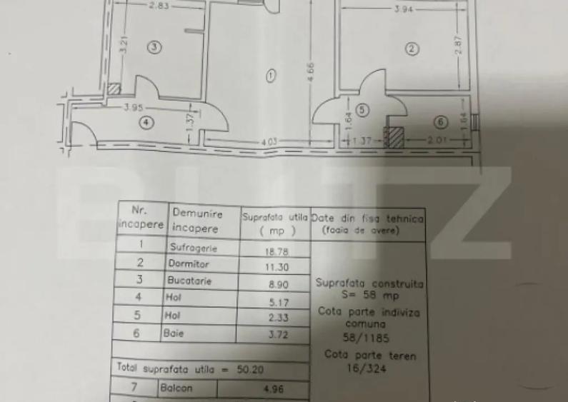 Apartament 2 camere, 50 mp utili, zona Pucioasa - 1