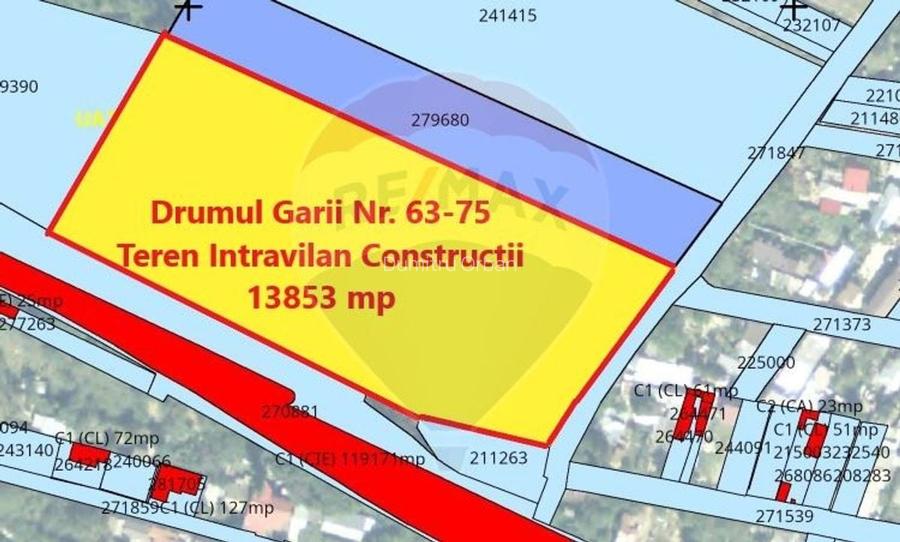 Teren Construcții intravilan de 13853 mp, în Giulești