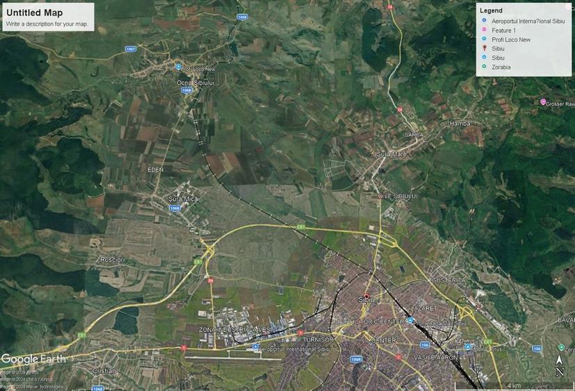 Teren industrial Sibiu cu acces rapid la Aeroport si Autostrada A1 - 1