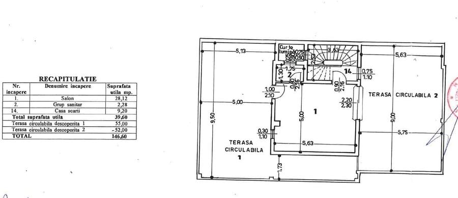 Studio cu terasa de 100 mp-penthose cu vedere la parc Studio cu terasa de 100 mp-penthose cu vedere la parc