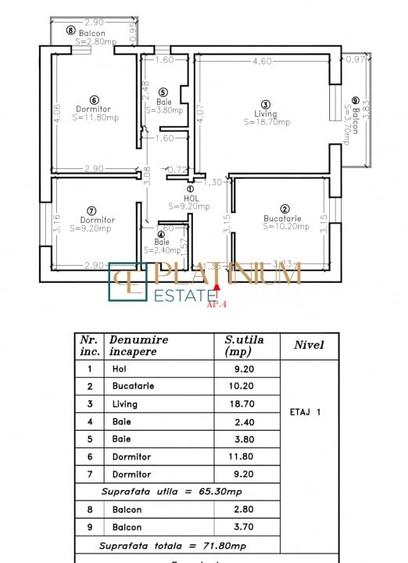P4740 Apartament DECOMANDAT cu 3 camere zona Bucovina - 12