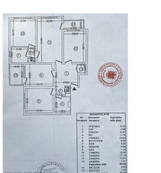 Apartament cu 4 camere semidecomandat în Brâncoveanu