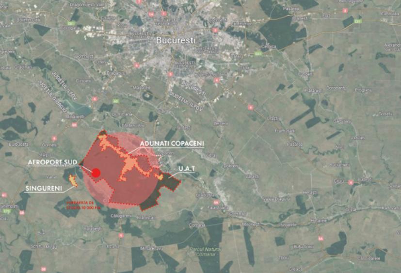 Teren intravilan 6000 mp Adunatii Copaceni Giurgiu deschidere la DN 5 - 2