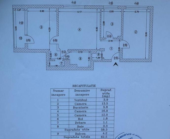 3 camere | Piata Domenii - 12