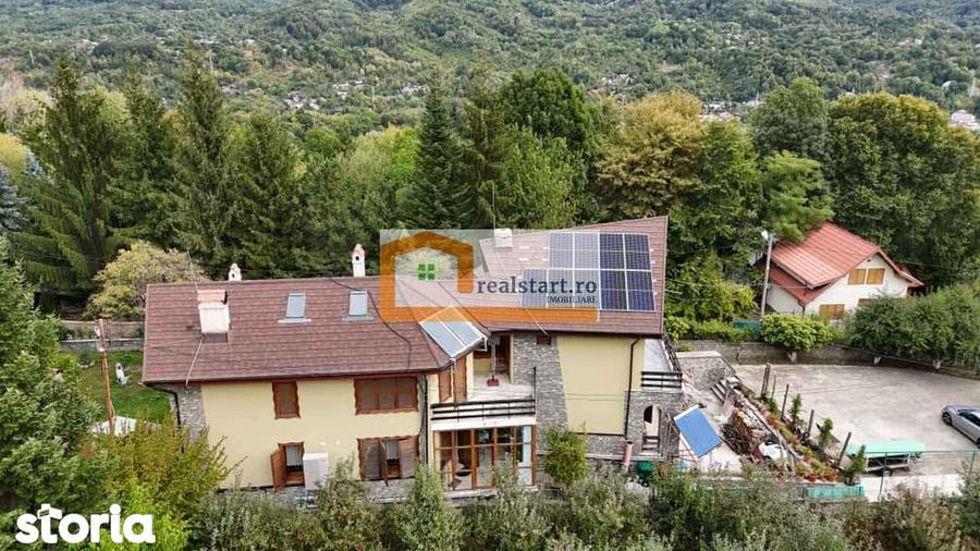 Vedere padure, panouri solare si fotovoltaice, pompa de caldura, semi - 4