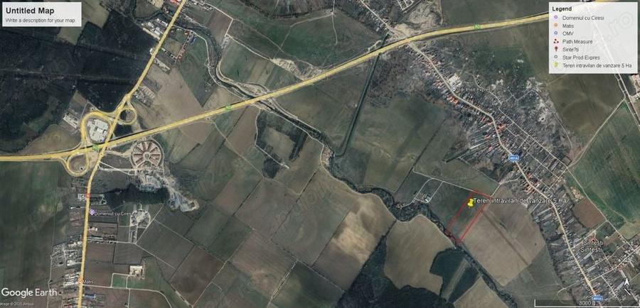 Teren intravilan 5 Ha, Bucuresti-Sud,Vidra Ilfov, Aproape de centura sud. - 1