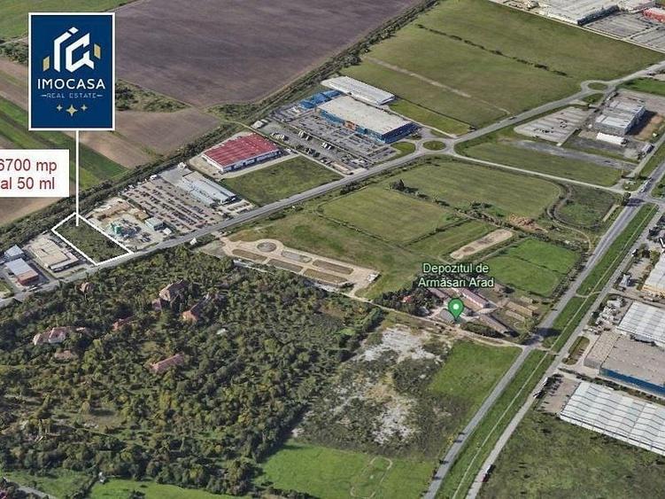 Teren Intravilan comercial, Industrial, zona industriala West Arad. - 1