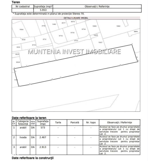 Teren 6000 mp. intravilan Smeura, str. Olteni - 4