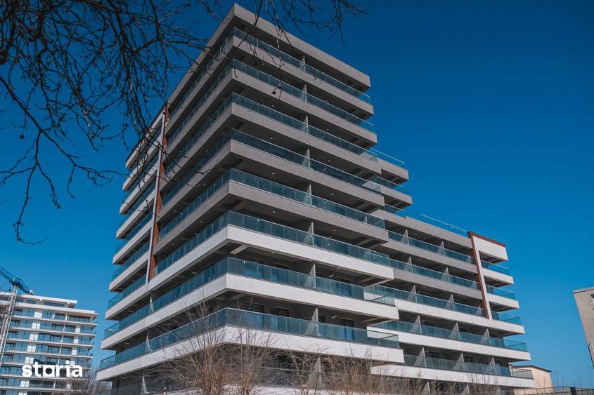 STUDIO CU DORMITOR SEPARAT COMPLET MOBILAT LUX - SOLID SEA VIEW PERLA - 2