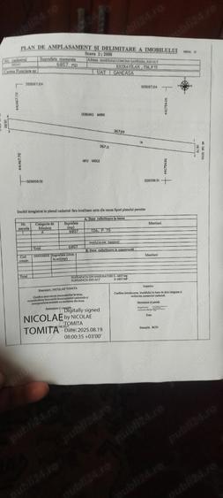 Teren de 6807 mp, în Central