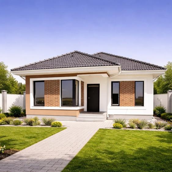 Casă individuală cu 4 camere cu Teren 350 Mp în Miroslava