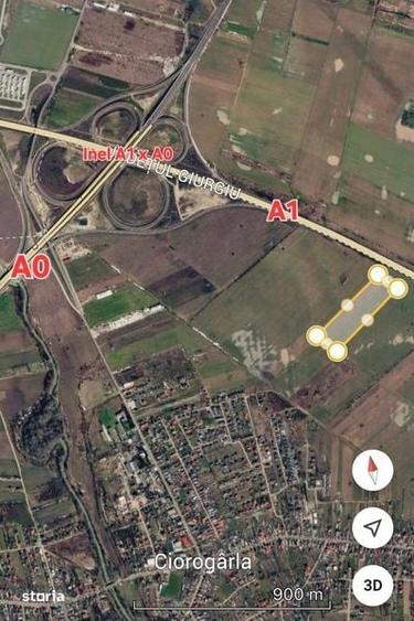 Teren de 24100 mp, în Ciorogârla