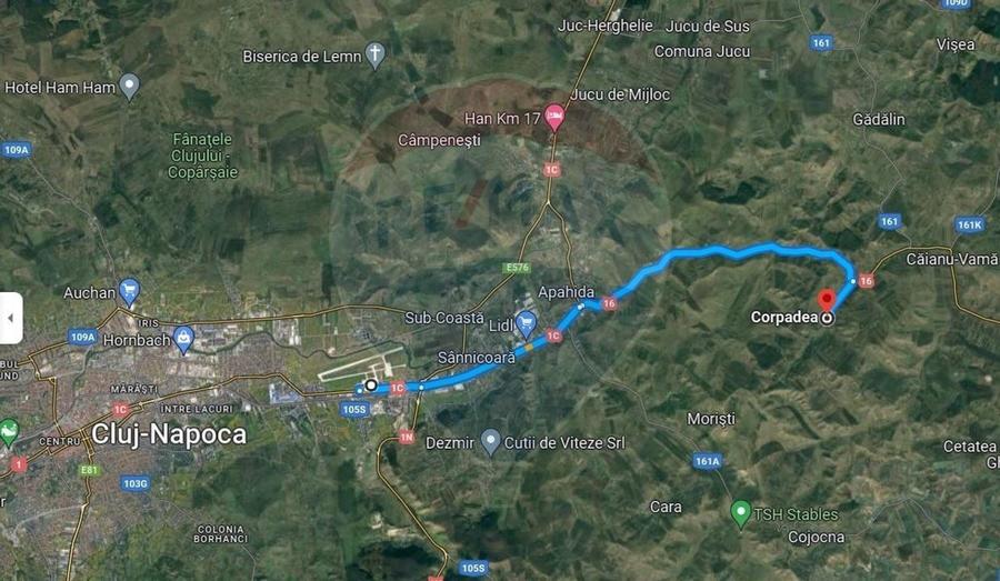 Teren Construcții intravilan de 1000 mp, în Corpadea