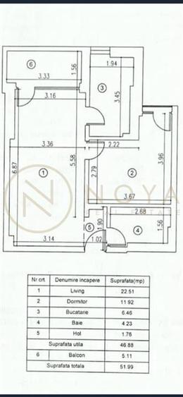 Vanzare apartament cu 2 camere Barbu Vacarescu - 11