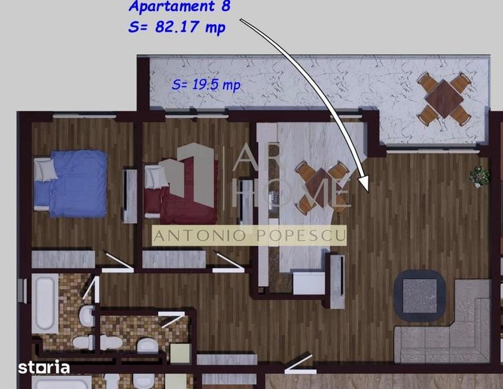 Apartament cu 3 camere în Blejoi