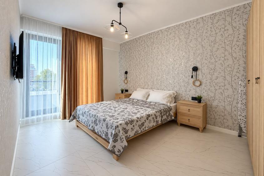 Apartament cu 2 camere decomandat, mobilat în Central